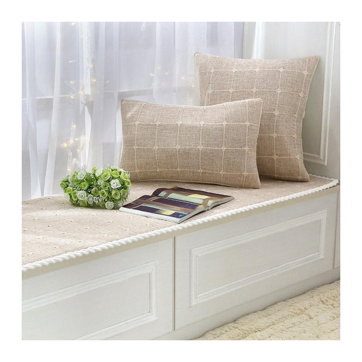 BC-Warm Home Fensterkissen als rutschfeste Balkon-Tatami-Matte aus Polyester, B/L: 60 x 210 cm - Bild 1