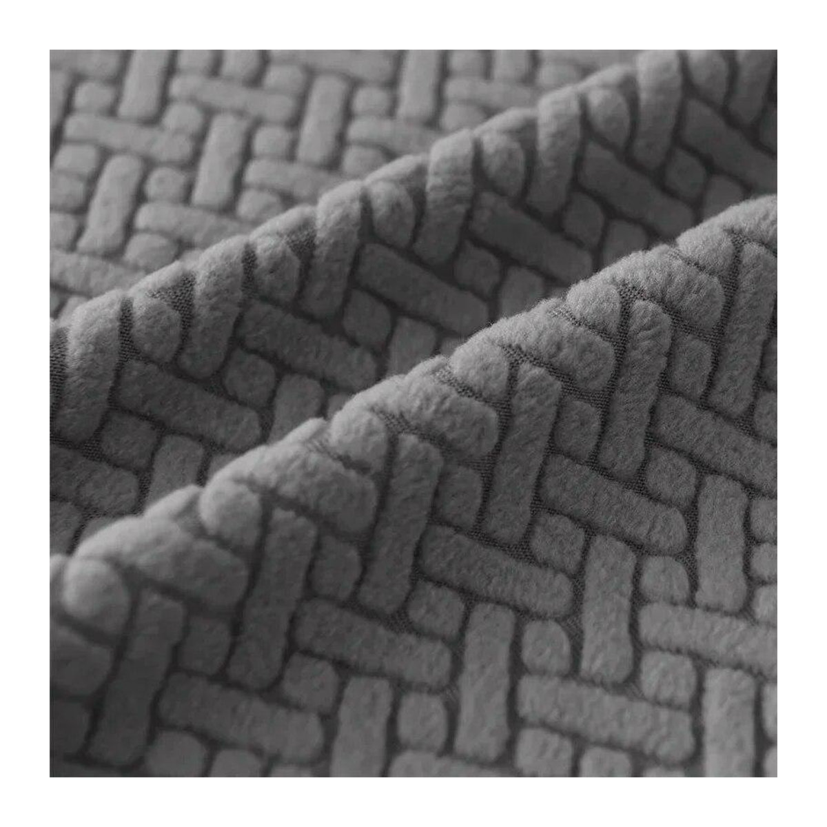 BC-Warm Home Jacquard-Barstuhlbezug mit kurzer Rückenlehne als Schonbezug für Barhocker und Esszimmerstühle, einfarbig - Bild 4