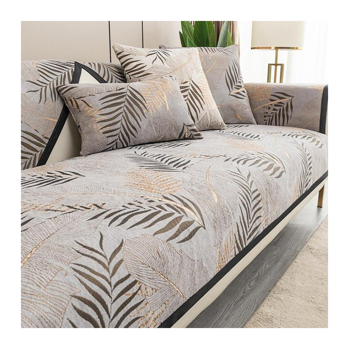 BC-Warm Home Luxus-Sofakissen mit schmutzabweisendem und rutschfestem Bezug, B/B: 70 x 70 cm - Bild 1