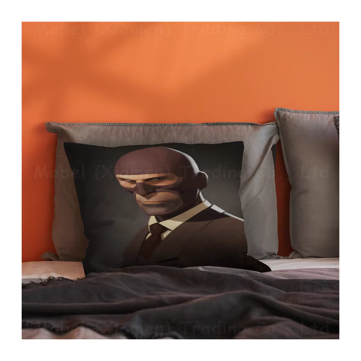 Beast Kingdom F-Fortress 2 Spy Soldier Sniper TF2 Kissenbezug aus kurzem Plüsch in Mehrfarbig - Bild 3