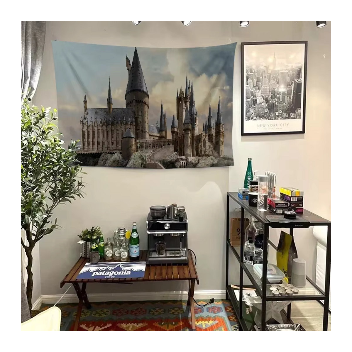 Beast Kingdom Hogwarts-Schule für Hexerei und Zauberei Cheerleader-Banner aus Textil in Mehrfarbig - Bild 4