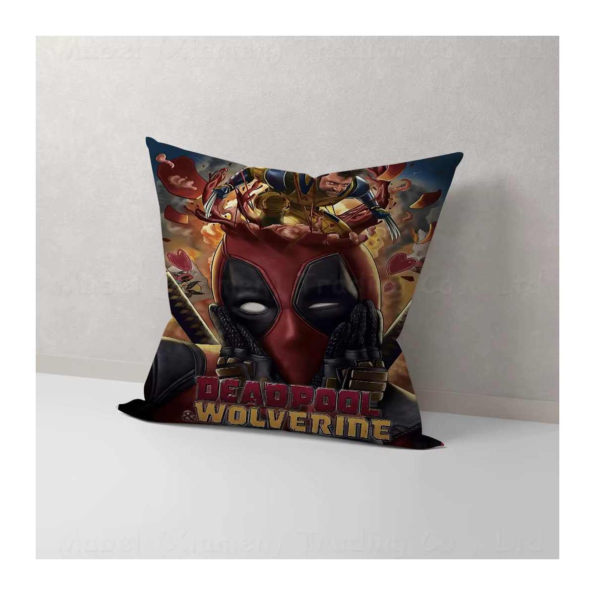 Beast Kingdom Kissenbezug Deadpool und Wolverine mehrfarbig B/H: 40 x 40 cm oder 45 x 45 cm - Bild 2
