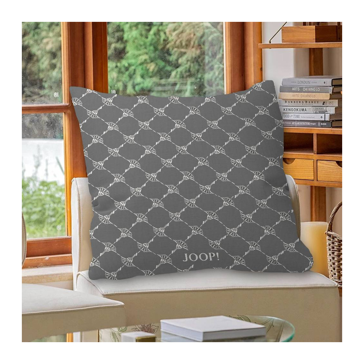 Bedruckter J-Joops Kissenbezug aus Peach Skin für Sofa und Heimdeko, B/B/H: 18 x 18 x 18 cm - Bild 1