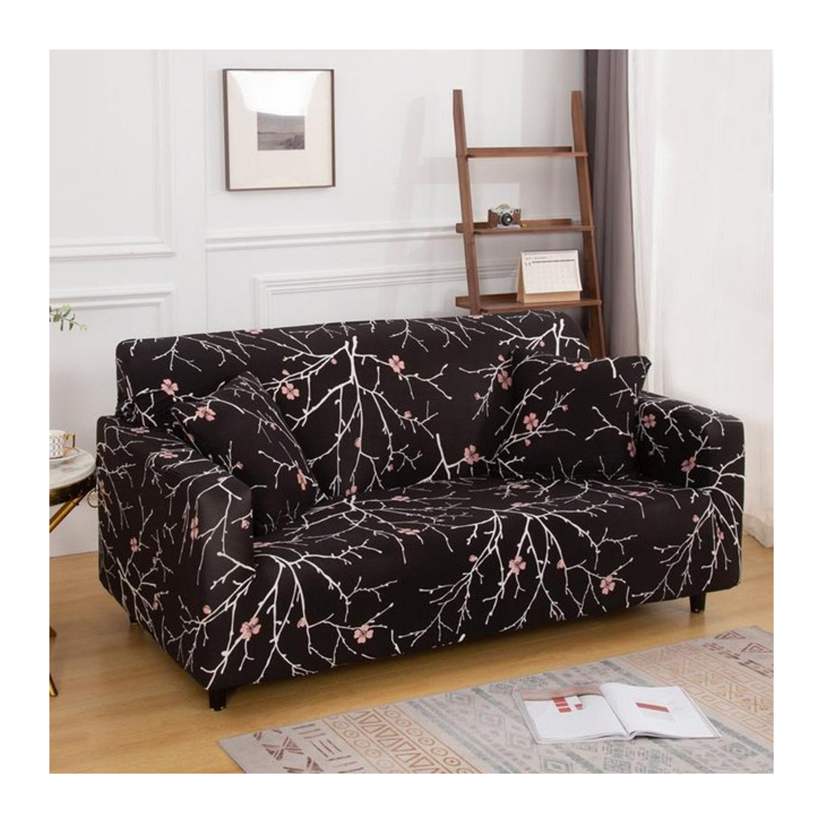 Bedruckter Stretch-Sofabezug für L-förmige Ecksofas von Your Warm Home, abnehmbarer Bezug für 1 bis 4 Sitze, Breite: 90-140 cm - Bild 1