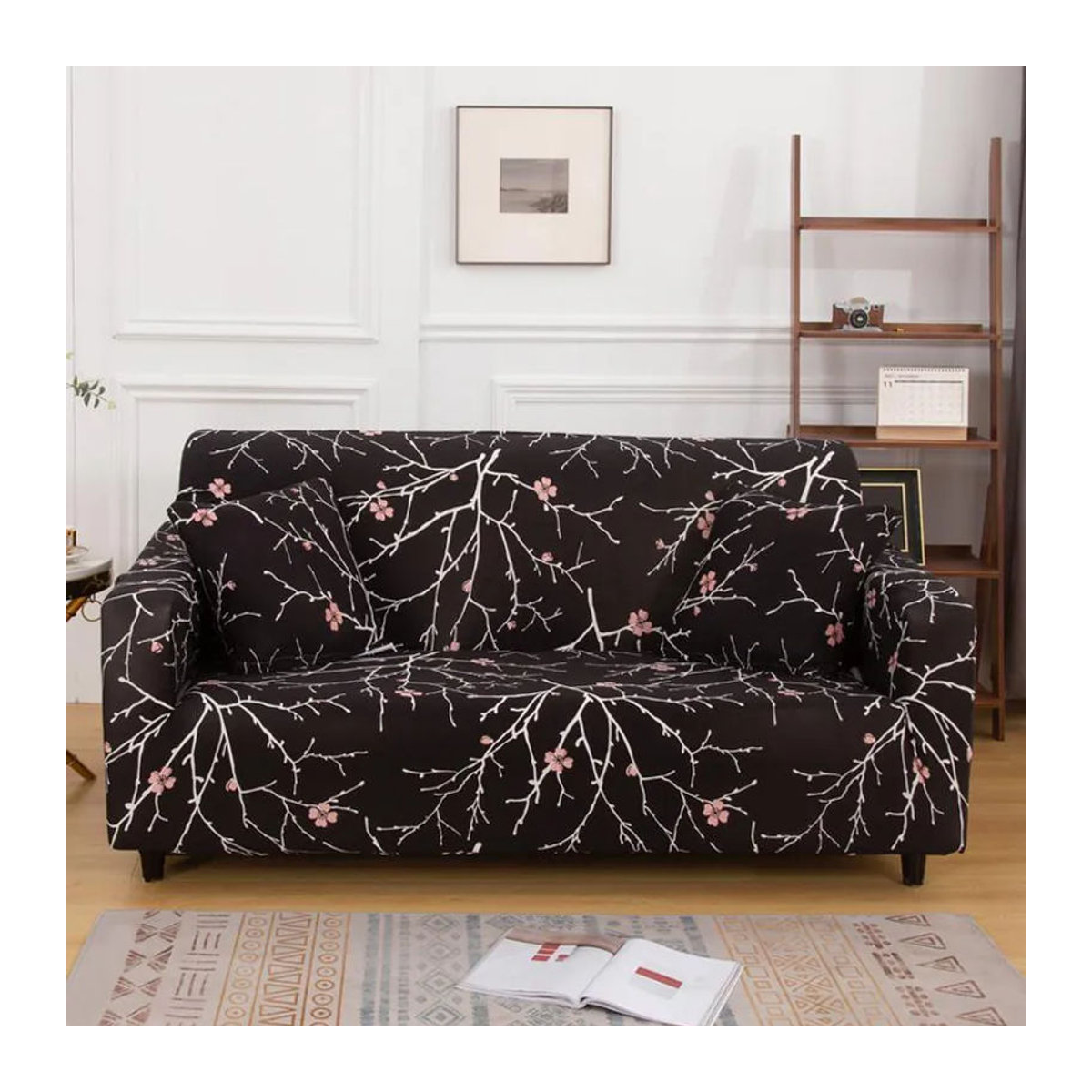 Bedruckter Stretch-Sofabezug für L-förmige Ecksofas von Your Warm Home, abnehmbarer Bezug für 1 bis 4 Sitze, Breite: 90-140 cm - Bild 2