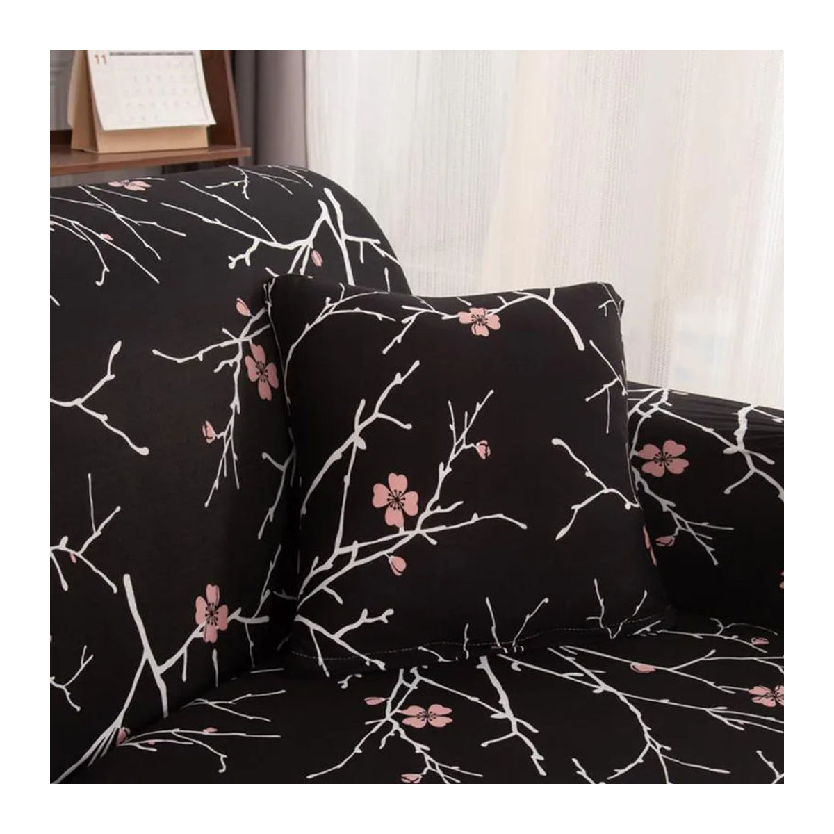 Bedruckter Stretch-Sofabezug für L-förmige Ecksofas von Your Warm Home, abnehmbarer Bezug für 1 bis 4 Sitze, Breite: 90-140 cm - Bild 4