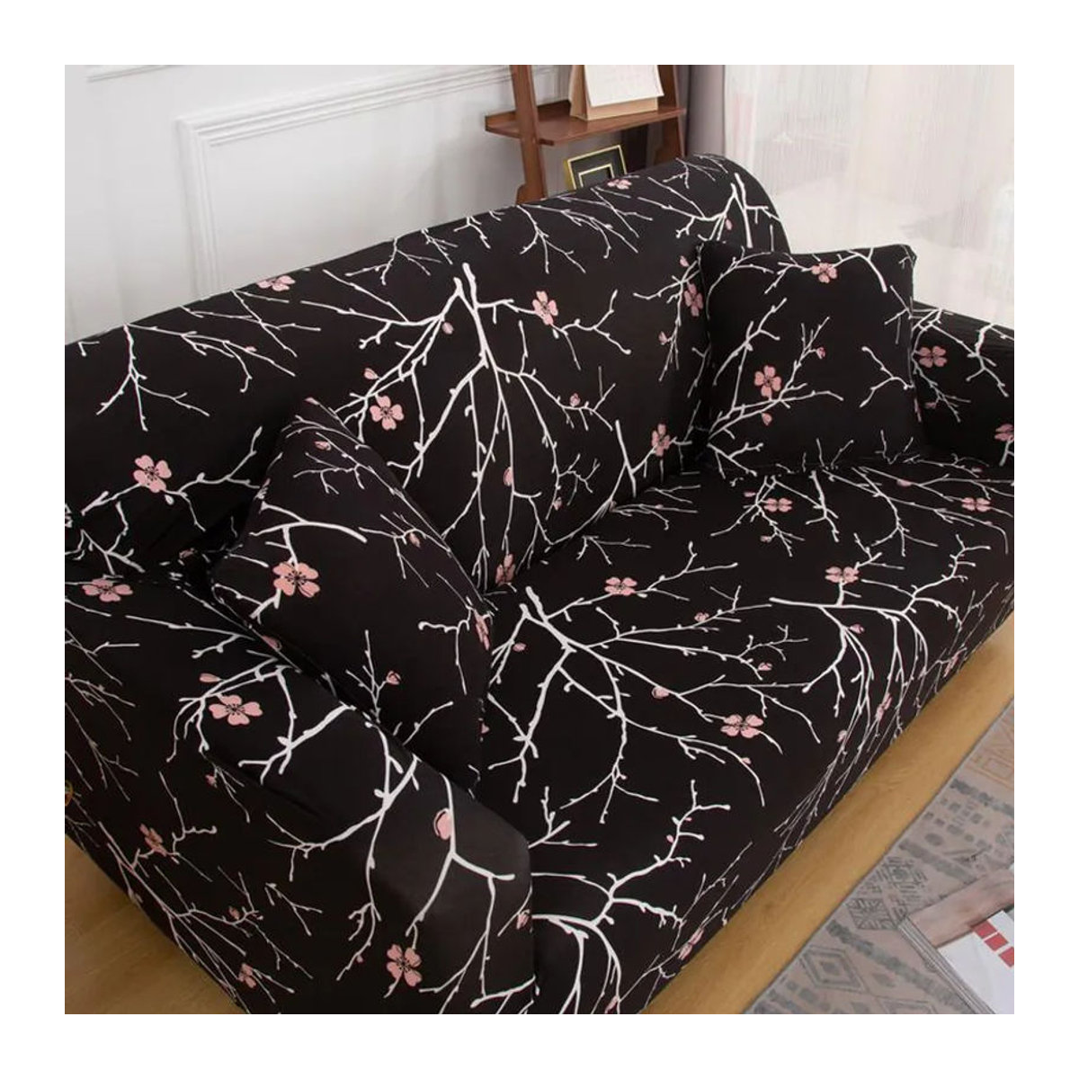 Bedruckter Stretch-Sofabezug für L-förmige Ecksofas von Your Warm Home, abnehmbarer Bezug für 1 bis 4 Sitze, Breite: 90-140 cm - Bild 5