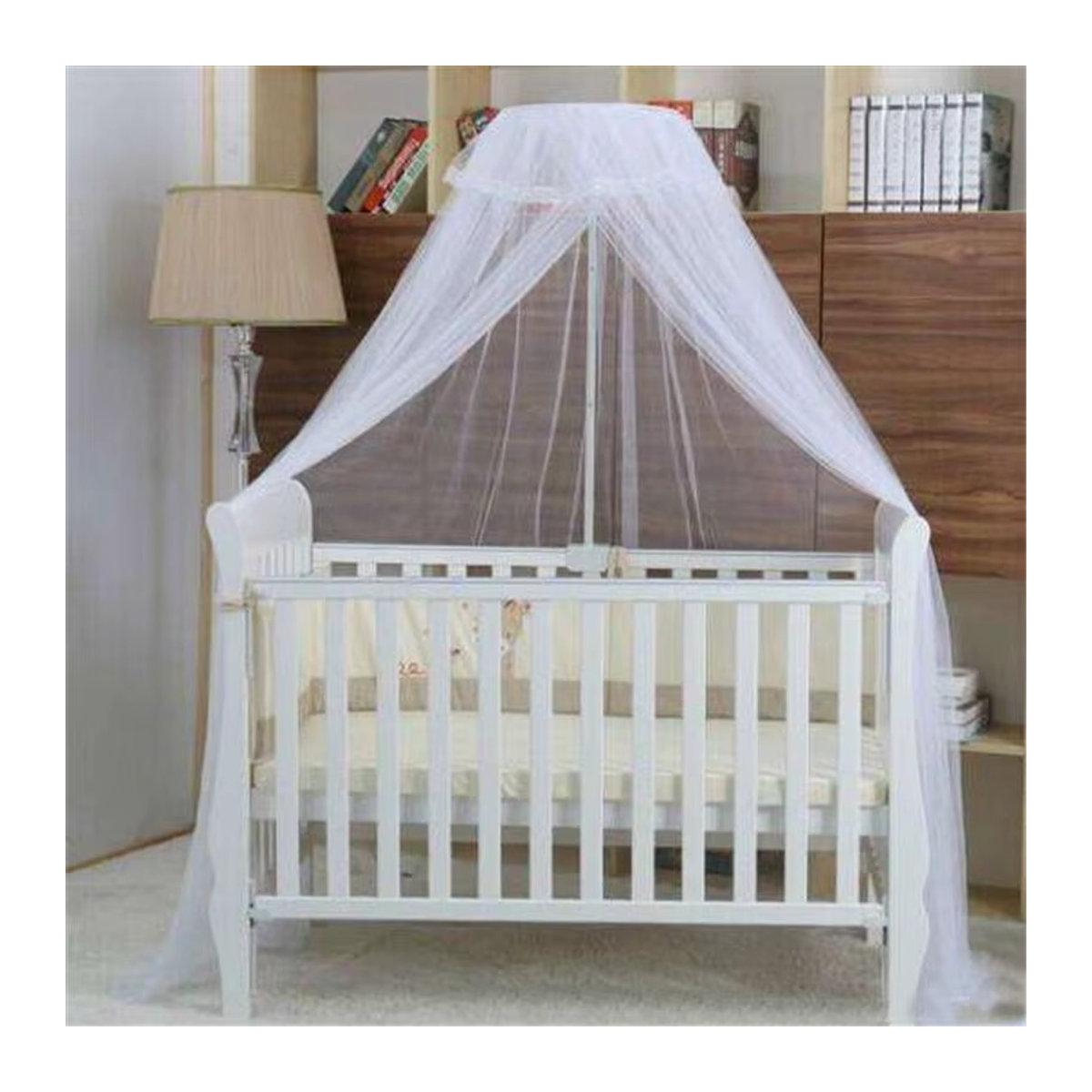 Beeinch Baby Moskitonetz Baldachin in Weiß, tragbares Mesh-Schutznetz für Kinderbetten und Wigwams, B/H: 420 x 160 cm - Bild 2