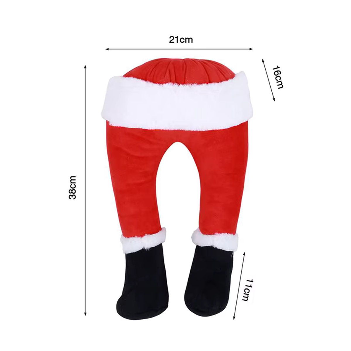 Beeinch Weihnachtsmann Beine als steckbare Weihnachtsbaum Dekoration in Rot aus Textil - Bild 5