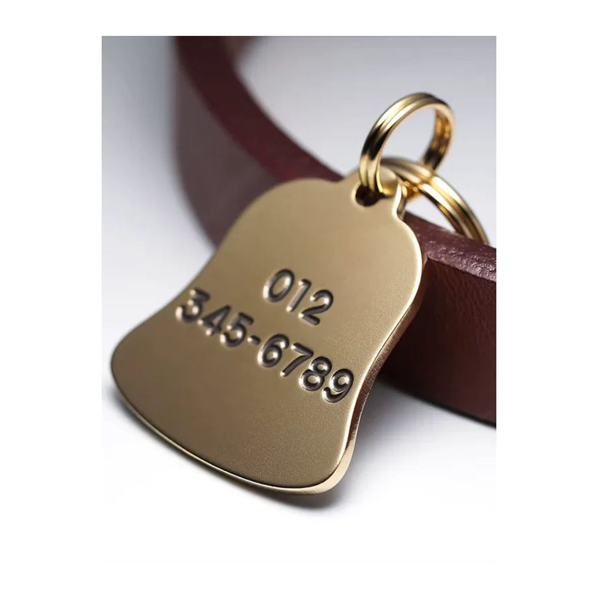 Bell Personalisierte Hundemarke aus Metall als gravierte Haustier-ID-Marke in Silber oder Gold - Bild 6