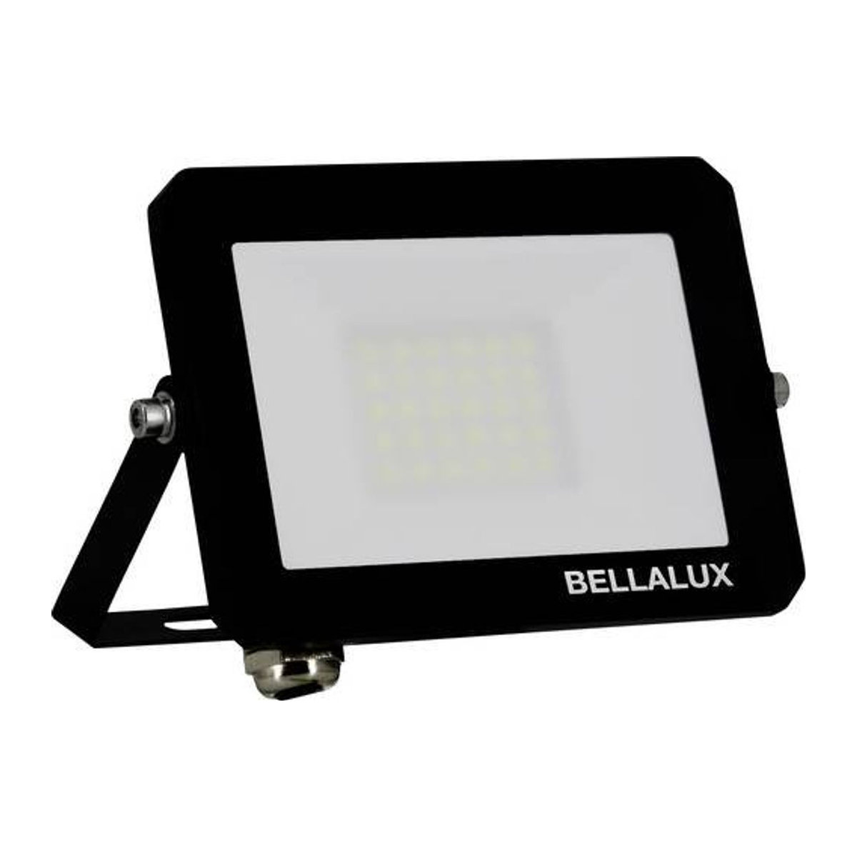 BELLALUX LED-Außenstrahler Modern Schwarz mit Glas Gehäuse IP65 Kaltweiß 20 W - Bild 1