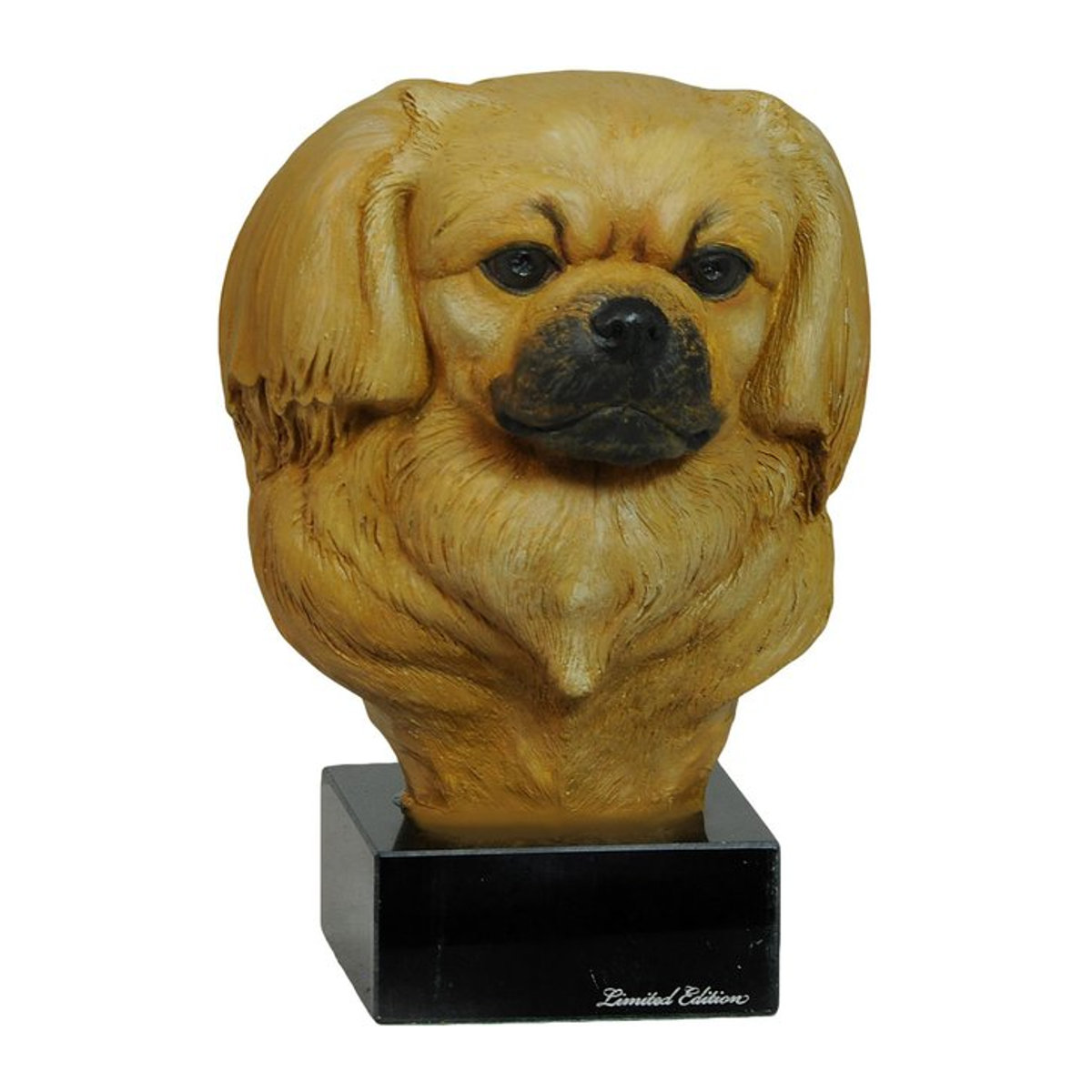 Bemalte Tibetischer Spaniel Figur aus Harz von Art-Dog - Bild 1