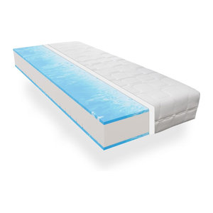 BeMeo Gel Kaltschaummatratze Blau B/T: 140 x 200 cm, Höhe: 24 cm