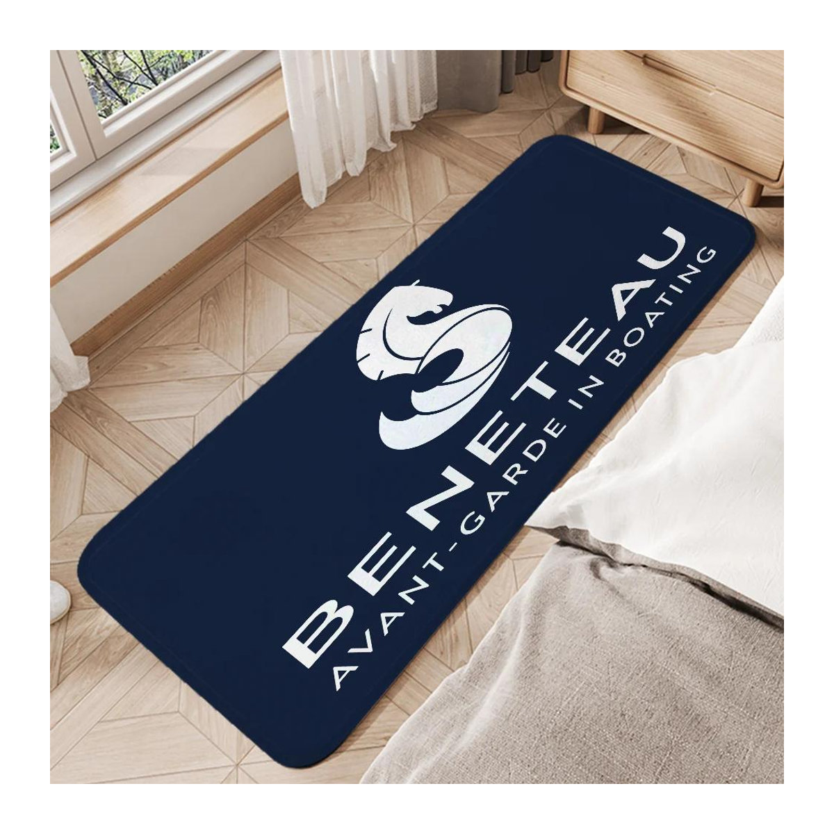 BENETEAU Fußmatte als Bodenmatte für Badezimmer, Küche oder Eingangsbereich, B/T: 60 x 40 cm - Bild 1