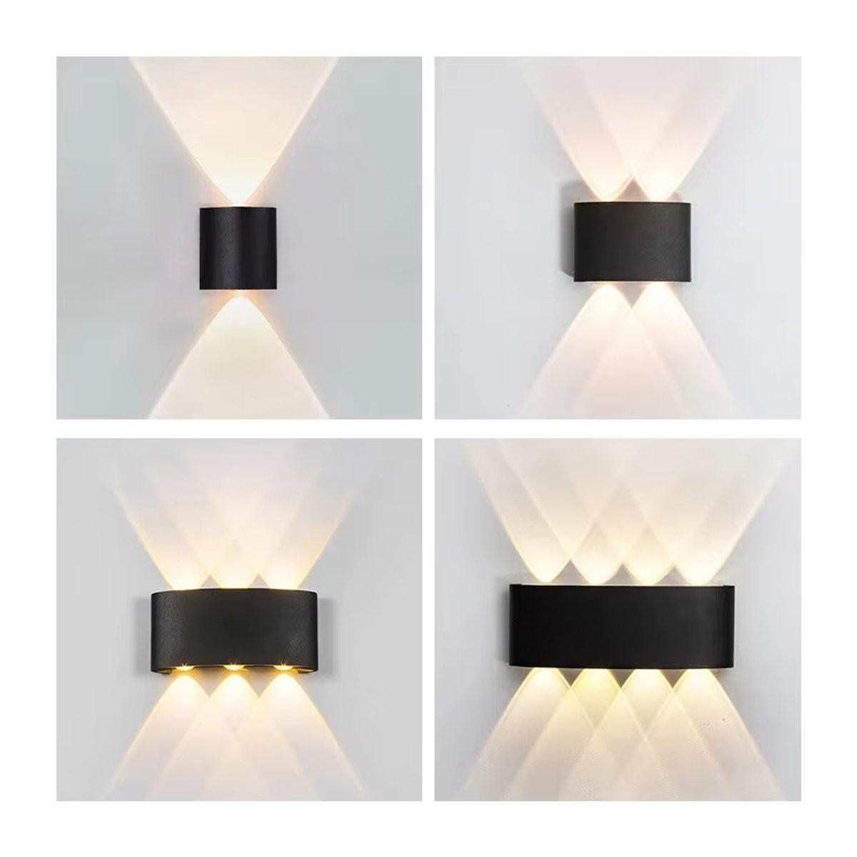 BENEWTON LED-Wandleuchte in Schwarz, minimalistisches Design, wasserdicht IP65 für Außenbereich und Gartentreppen, 4 W - Bild 5