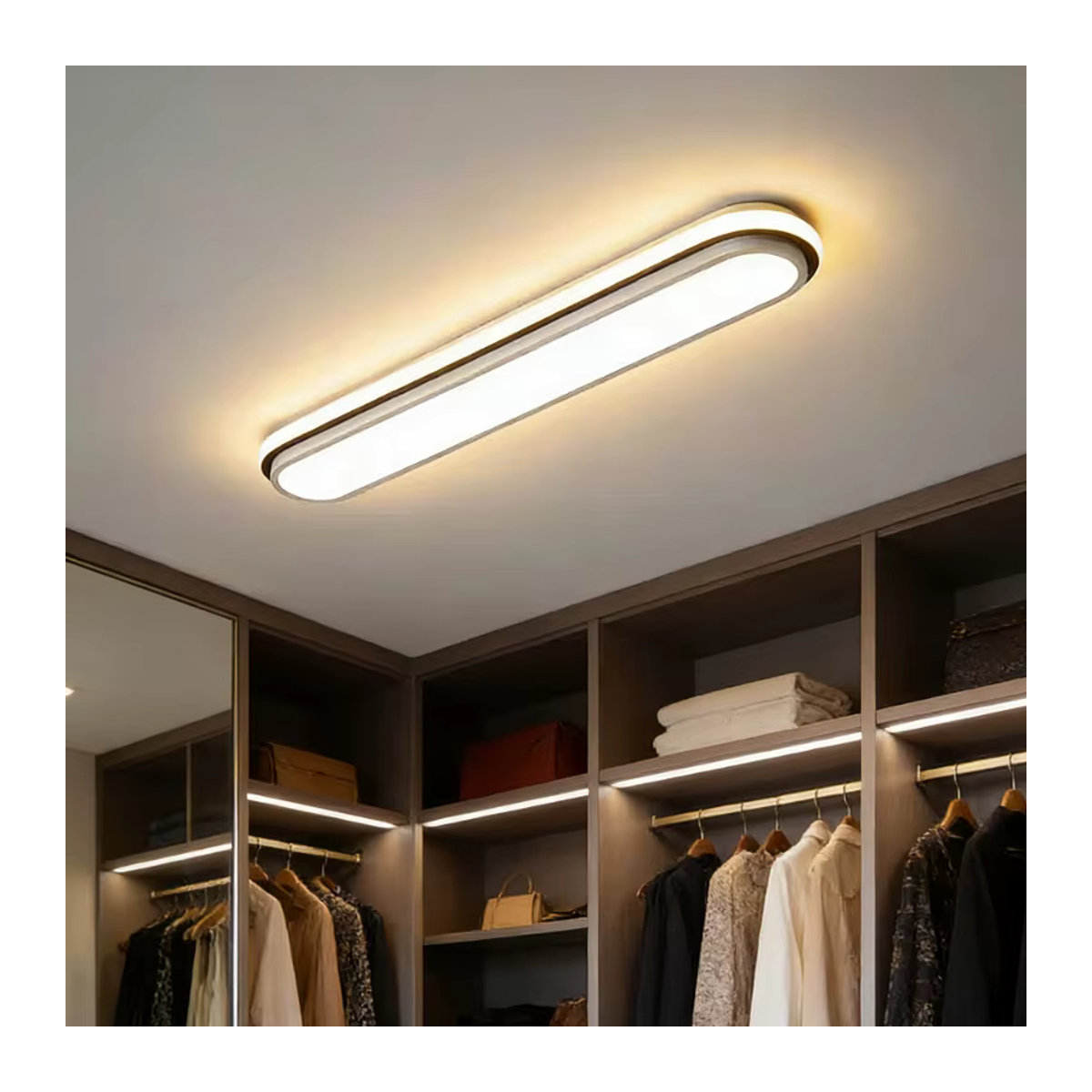 BENEWTON Moderne LED-Deckenleuchte aus Acryl in Weiß mit 3-farbiger Lichtsteuerung für Innenbereiche - Bild 4