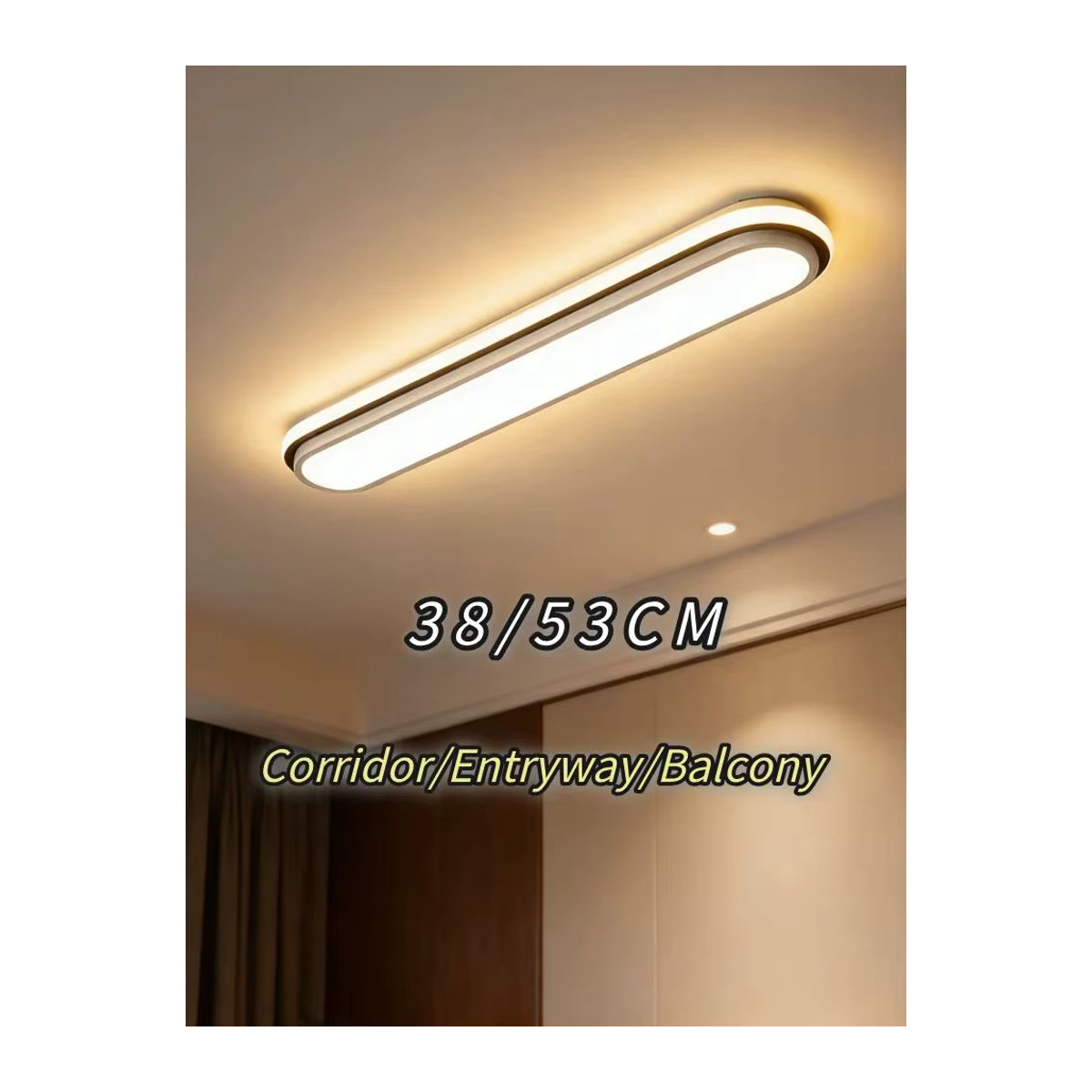 BENEWTON Moderne LED-Deckenleuchte aus Acryl in Weiß mit 3-farbiger Lichtsteuerung für Innenbereiche - Bild 5