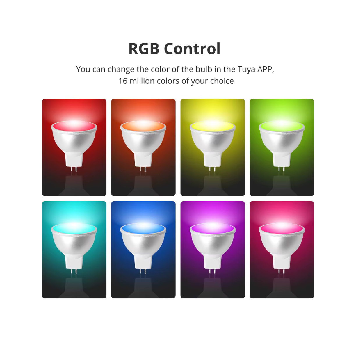Benexmart Zigbee Smart LED-Glühbirne MR16 12V RGBCW Dimmbarer Strahler in Bunt kompatibel mit Tuya Homekit Alexa Google Home über M6 Hub - Bild 2