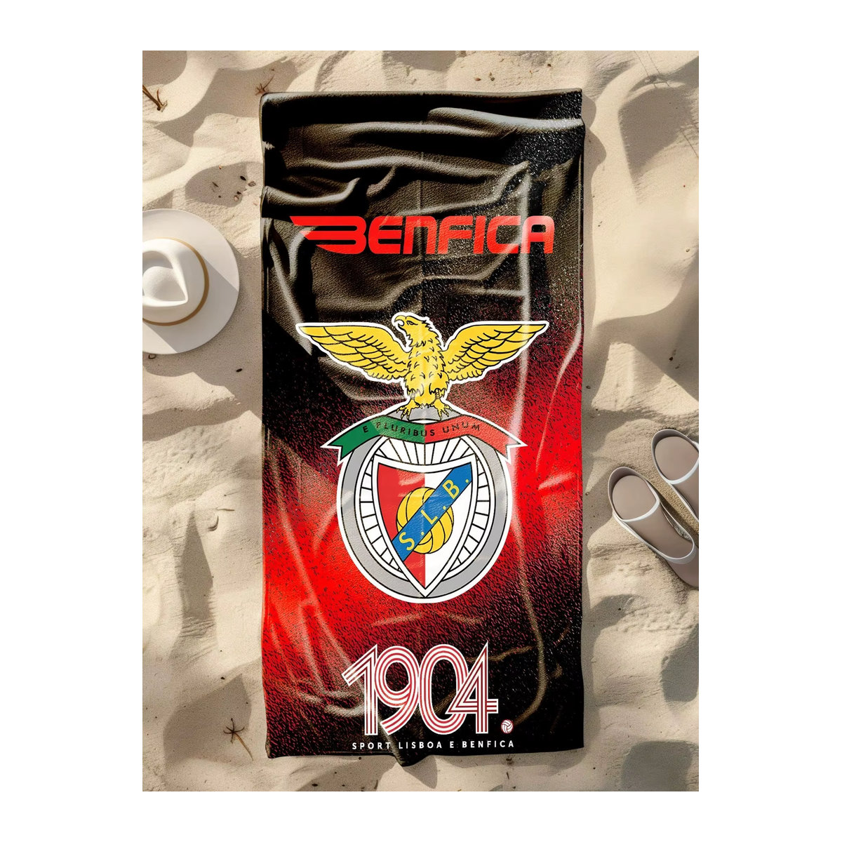 Benfica 1904 bedrucktes 2D-Strandtuch für den Strand und zum Schwimmen - Bild 3