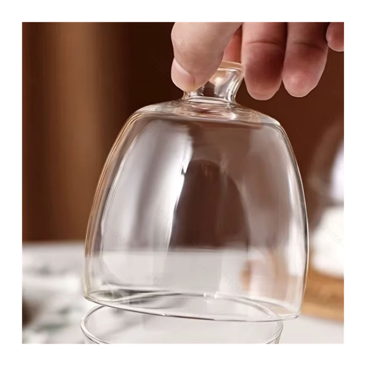 BenRussell Mikrolandschaft Terrarium aus Glas mit Moos und Deckel, grün und transparent, rund - Bild 1