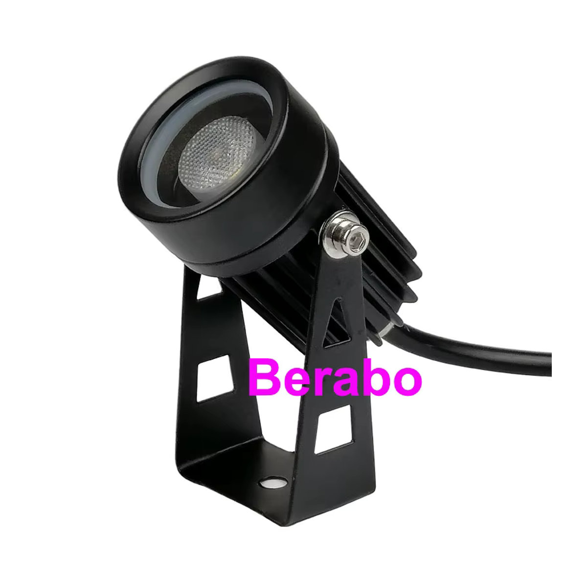 Berabo 4er Set LED Garten Wegeleuchten Modern COB Outdoor Spike-Licht Warmweiß Schwarz - Bild 2