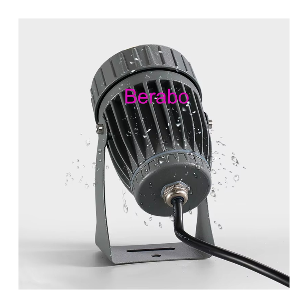 Berabo LED-RGB-Außenstrahler wasserdichter Flutlicht-Scheinwerfer mit schmalem Abstrahlwinkel für Garten und Landschaft in Schwarz, Grün oder Bunt - Bild 4