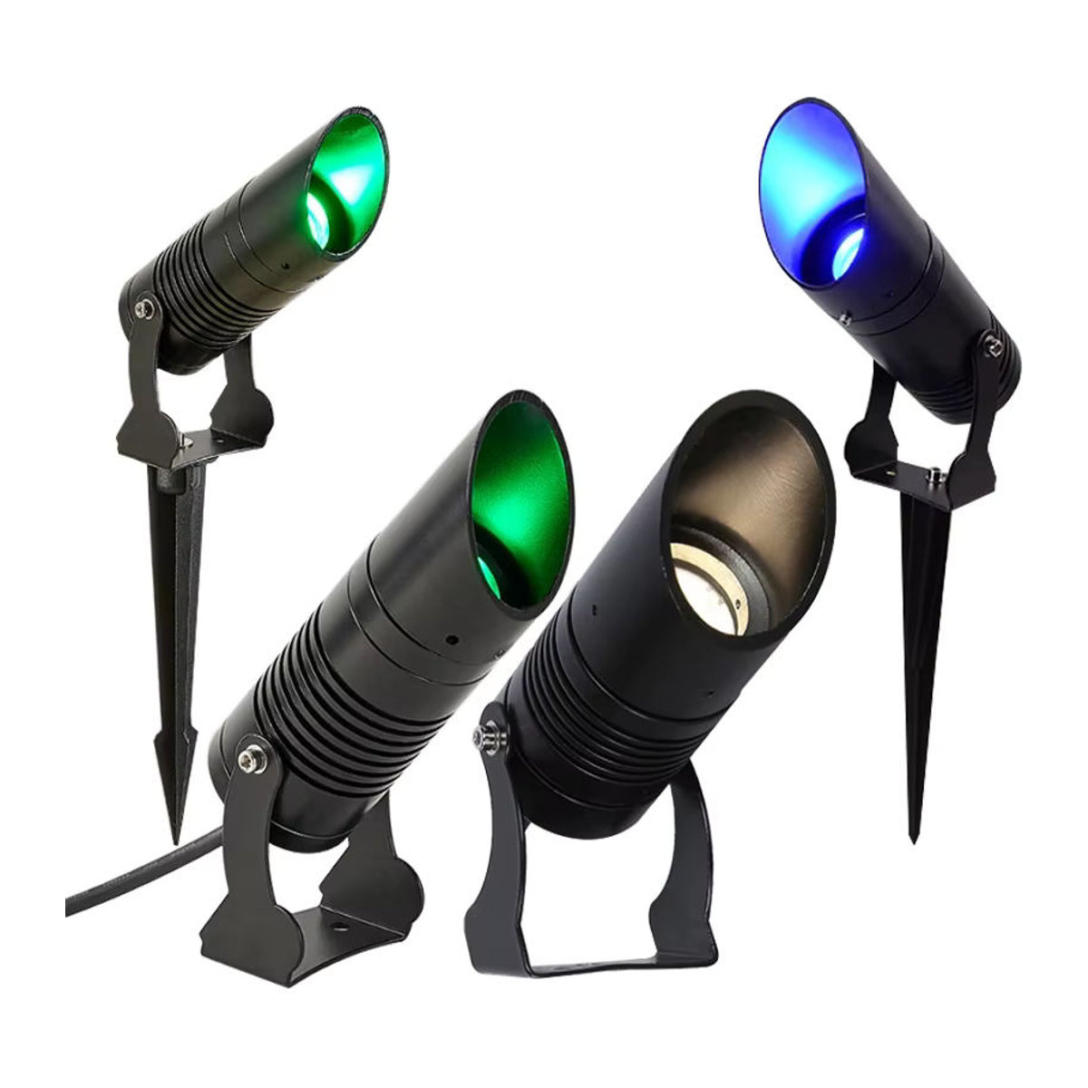 Berabo Modern LED Außenstrahler IP65 Wasserdicht aus Metall für Garten und Landschaft in Schwarz oder Rot - Bild 6