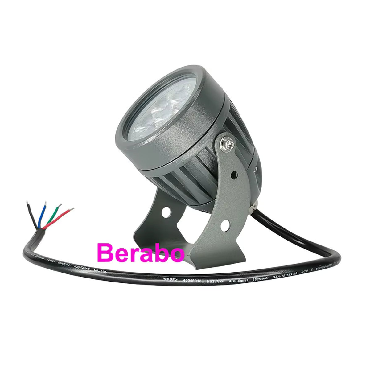 Berabo RGB LED Garten Wegeleuchte Schwarz mit externer Steuerung 21W Wasserdicht - Bild 3