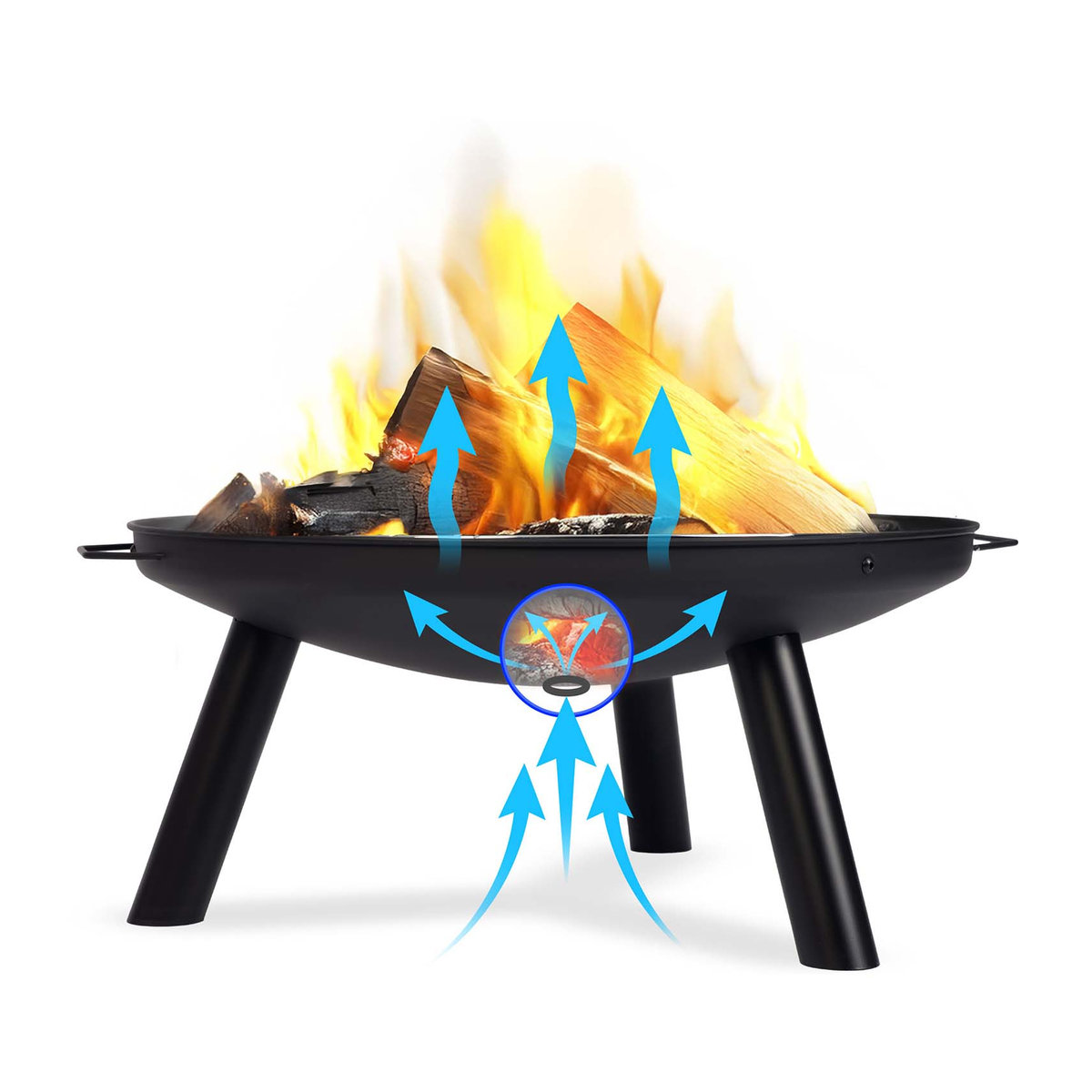 Berdsen Gartenfeuerstelle mit Rost Bd-881 Durchmesser: 60 cm - Bild 3