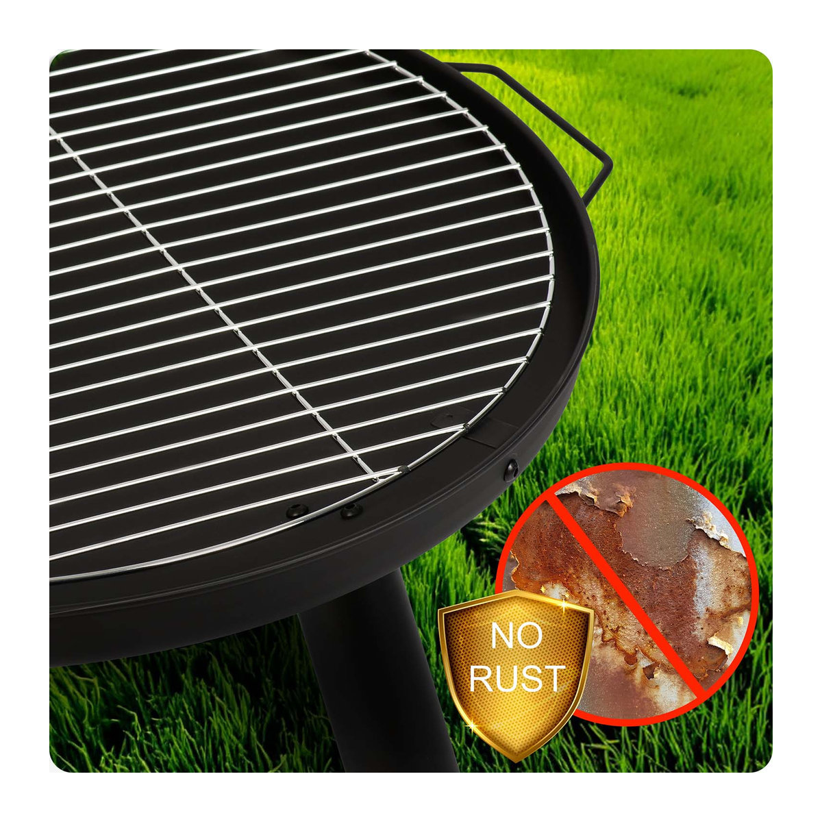 Berdsen Gartenfeuerstelle mit Rost Bd-881 Durchmesser: 60 cm - Bild 5