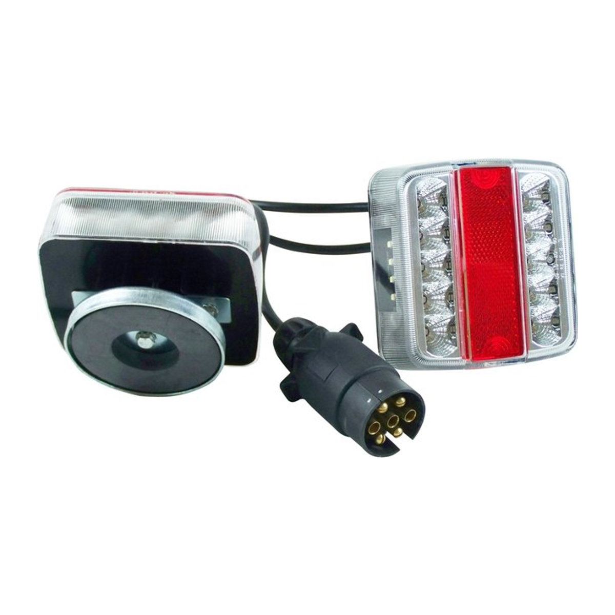 Berger & Schröter LED Anhänger-Vierfunktion mit Magnetbefestigung und Glas aus 7-poligem Beleuchtungssatz für Blinker, Bremslicht, Rückleuchte und Kennzeichenleuchte - Bild 2