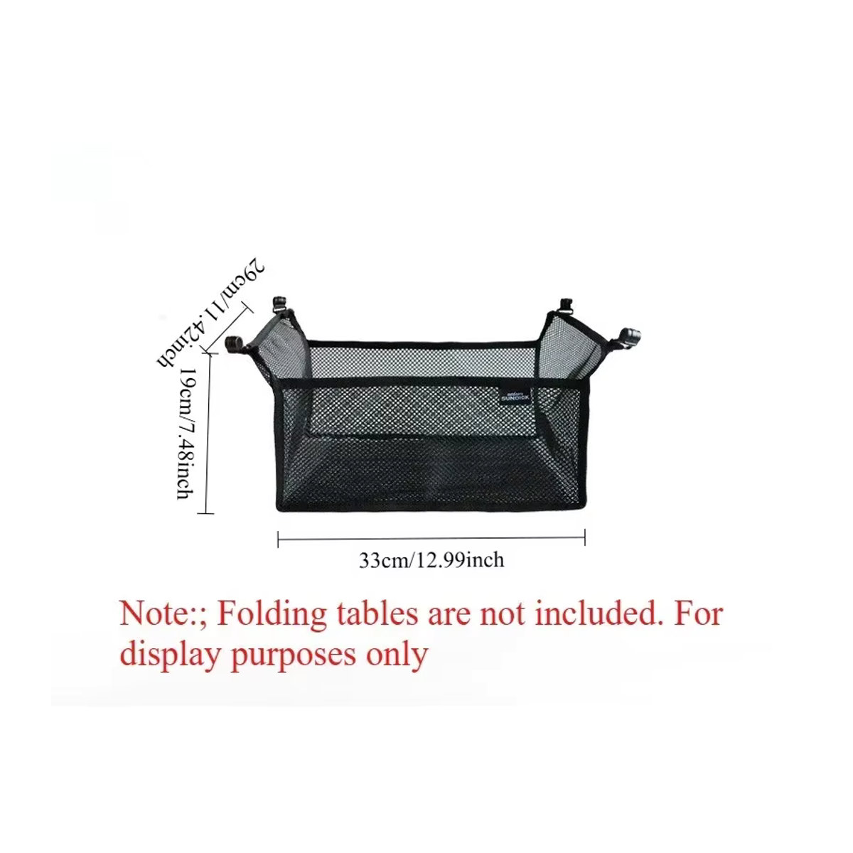 Berggäste Outdoor Klapptisch mit Aufbewahrungs-Netztasche für Camping und Picknick - Bild 3