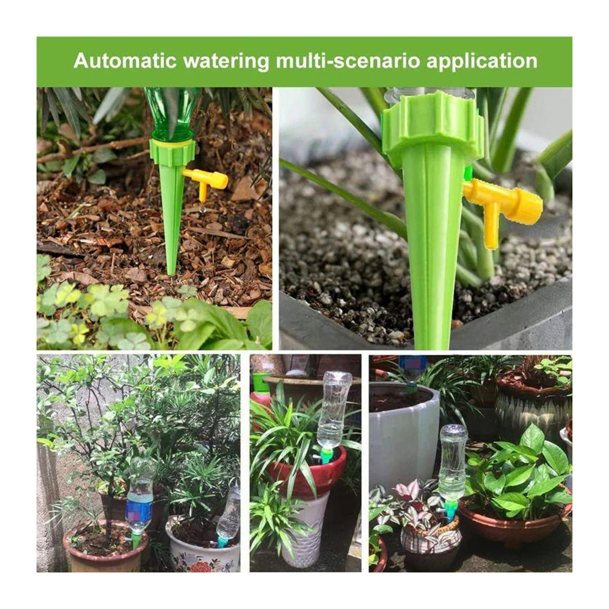 Bestbags Automatisches Tropfbewässerungssystem mit verstellbaren Wassertropfern für Blumenpflanzen, Gewächshaus und Garten - Bild 3