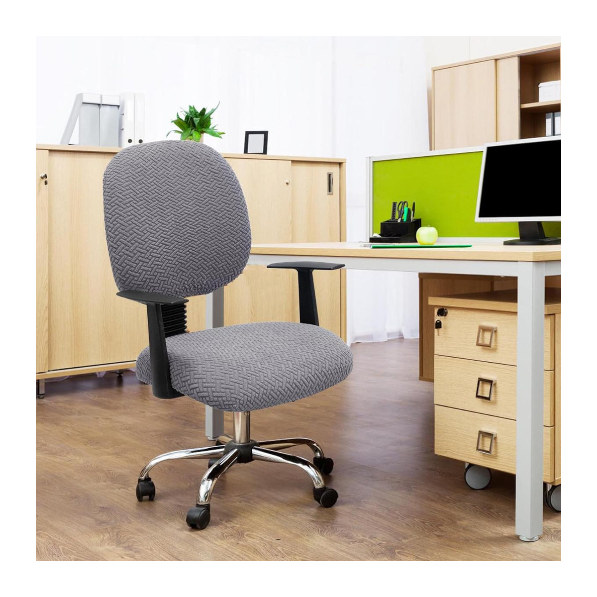 Bestbags Jacquard Bürostuhl Hussen, dehnbarer und waschbarer Sitzbezug für Schreibtischstühle und Drehstühle - Bild 1