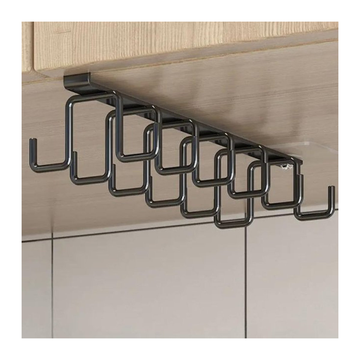 Bestbags Multifunktionales Aufbewahrungshaken-Rack ohne Bohren als Wandregal mit Getränkehalter und Hänge-Organizer für Küchenwerkzeuge - Bild 1