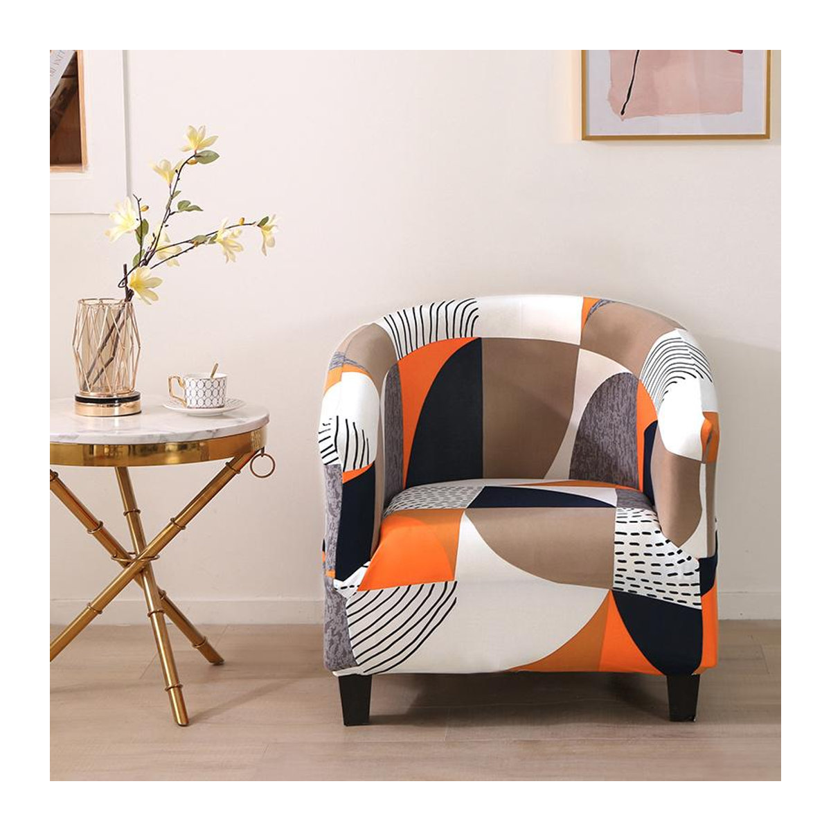 Bestbags Ohrensesselbezug aus Stretch Spandex als Schutz für Sessel im Wohnzimmer, Büro oder Café - Bild 1