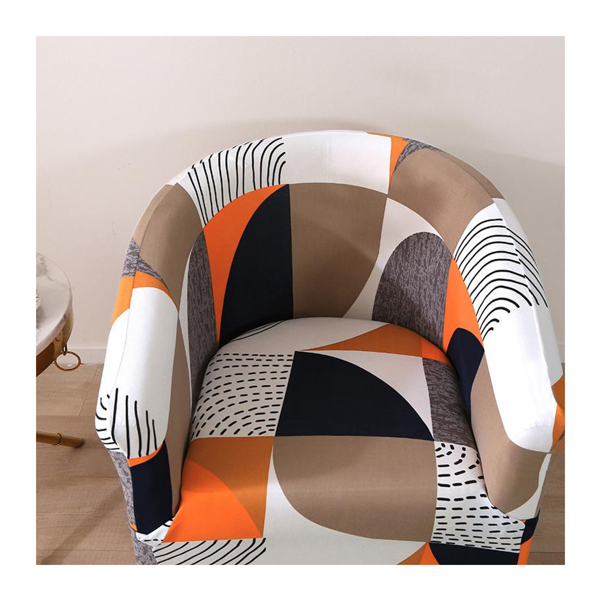 Bestbags Ohrensesselbezug aus Stretch Spandex als Schutz für Sessel im Wohnzimmer, Büro oder Café - Bild 3