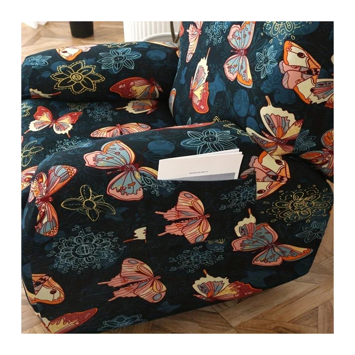 Bestbags Sesselüberwurf aus Stretch-Material mit Tasche als weicher Möbelbeschützer in Bunt - Bild 3