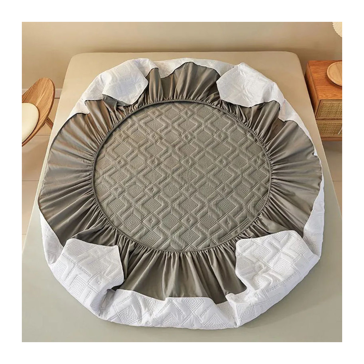 Bestbags Wasserdichtes Spannbettlaken und gesteppte Tagesdecke als Matratzenschoner für den Winter, B/T/H: 90 x 200 x 30 cm - Bild 3