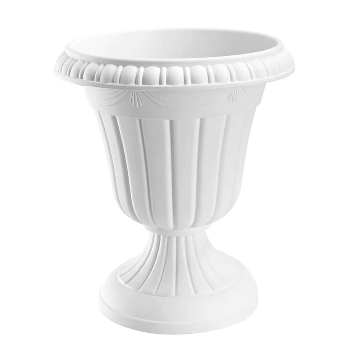 BESTOMZ Blumentopf im Design einer römischen Säule, weiß, für Outdoor und Hochzeit, aus Kunststoff und Keramik - Bild 3