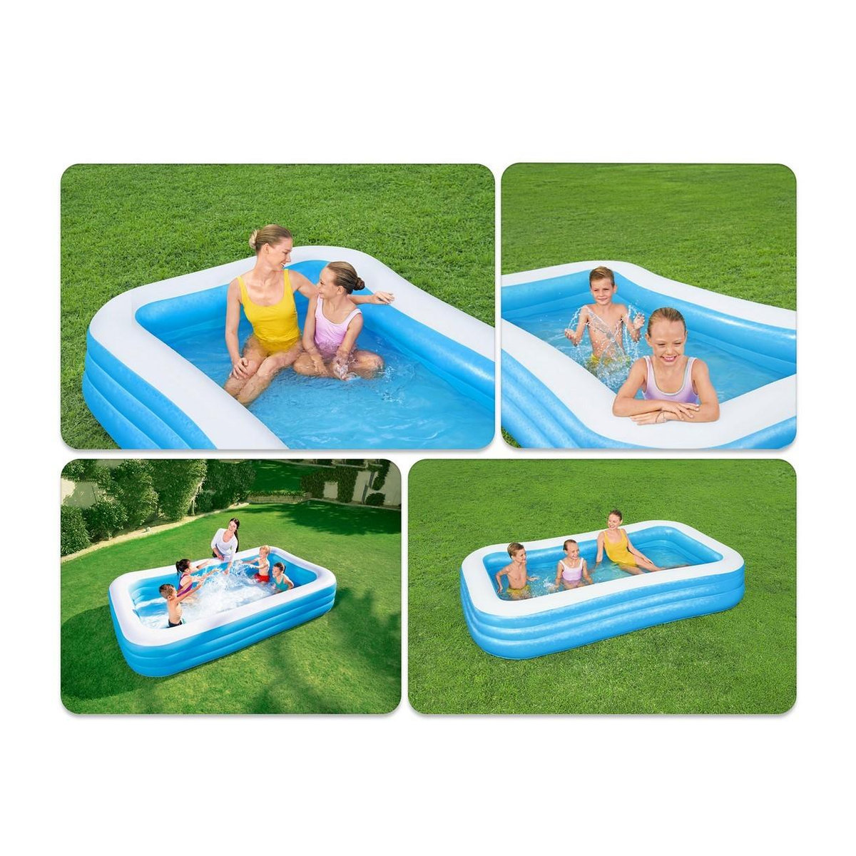 Bestway 2 in 1 Aufblasbarer Familienpool aus PVC, H x B x T: 56 x 305 x 183 cm - Bild 2