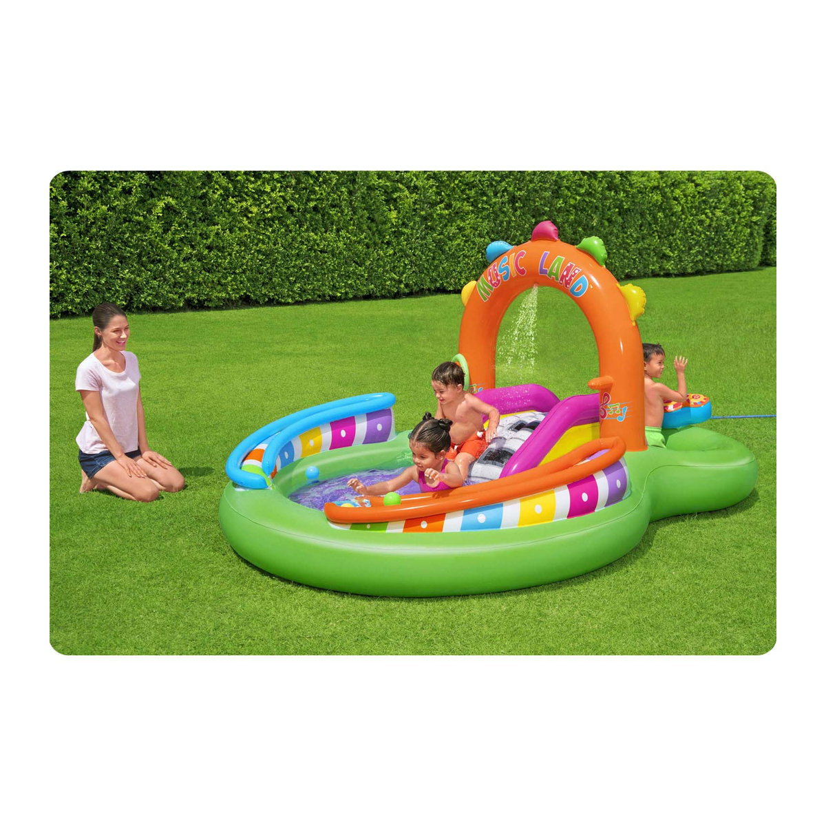 Bestway Aufblasbarer Spielplatz Sing 'N Splash H x B x T: 137 x 295 x 190 cm - Bild 3