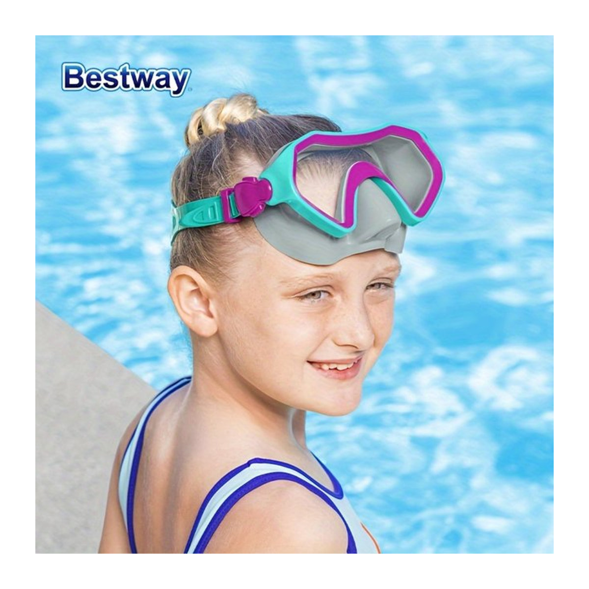 Bestway Panorama HD Schnorchel-Tauchbrille für Erwachsene in 3 Farben - Bild 1