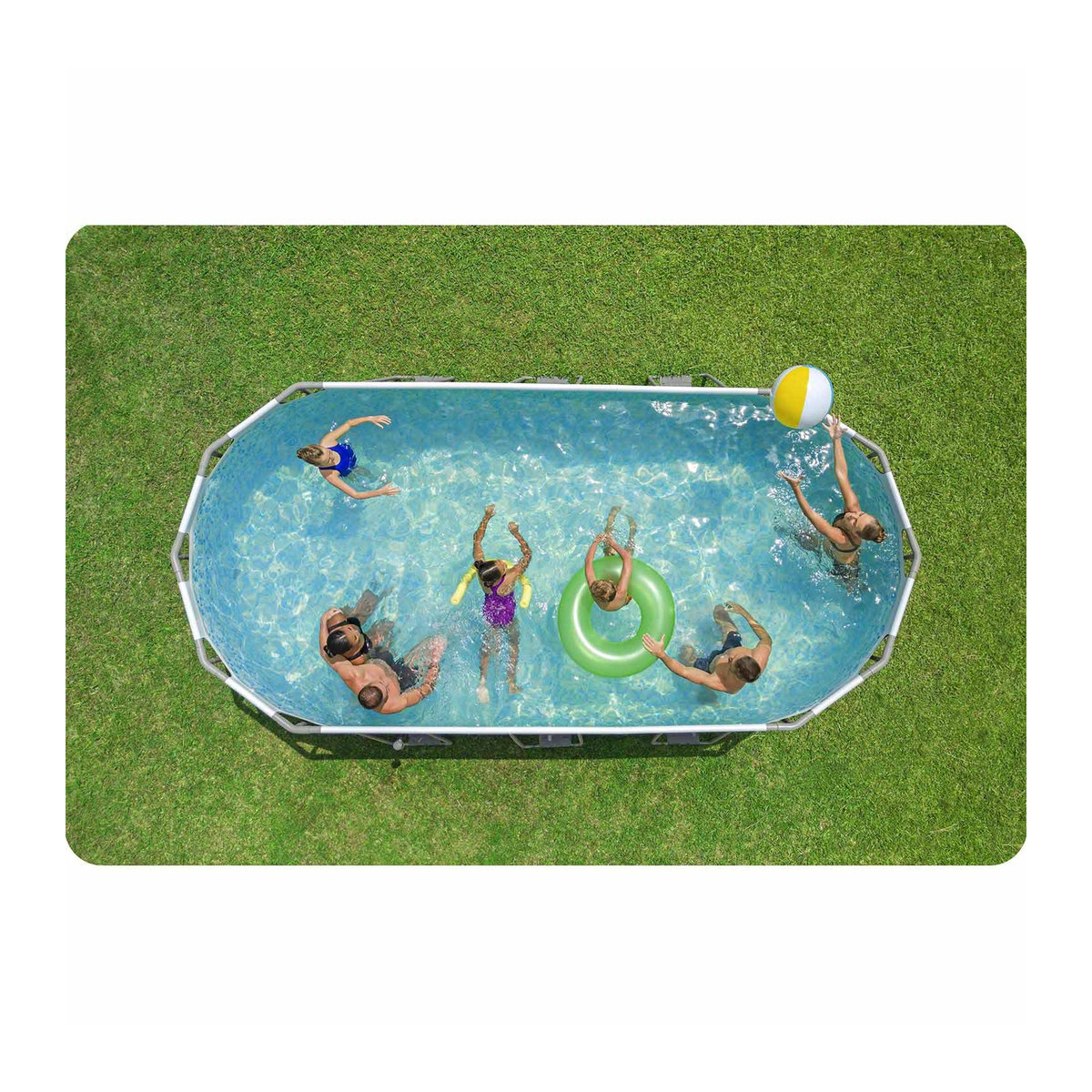 Bestway Rahmen Gartenpool 12-in-1 Modell 56710, B/T/H: 549 x 274 x 122 cm - Bild 3