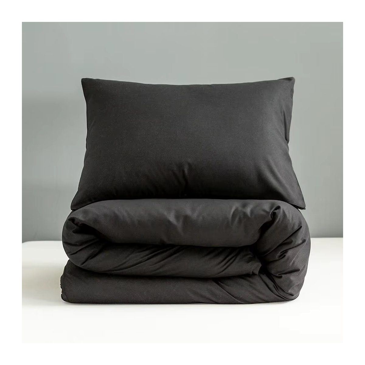 Bettbezug Bonenjoy aus Mikrofaser in Schwarz für Queen-Size-Betten - Bild 3