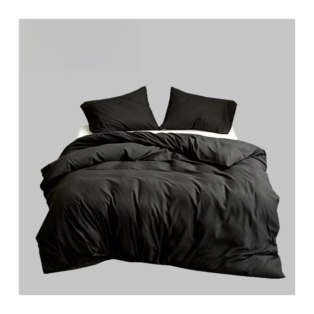 Bettbezug Bonenjoy aus Mikrofaser in Schwarz für Queen-Size-Betten - Bild 4
