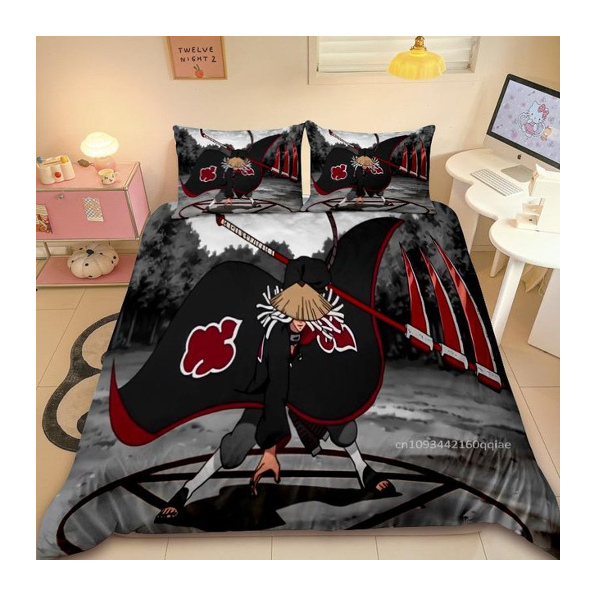 Bettbezug Naruto Uzumaki Anime Design von JMG Household Supplies, Multicolor, B/H: 180 x 210 cm - Bild 1
