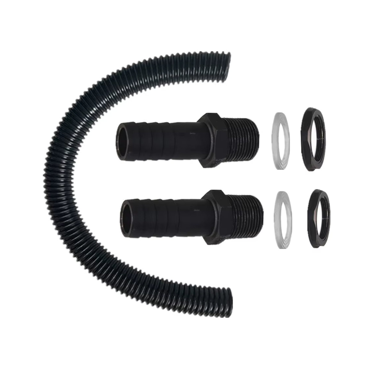 Betterchoiceone Store Kunststoff Regenwasser-Regenfass-Anschlussset mit 25mm Schlauchanschluss in Schwarz - Bild 3