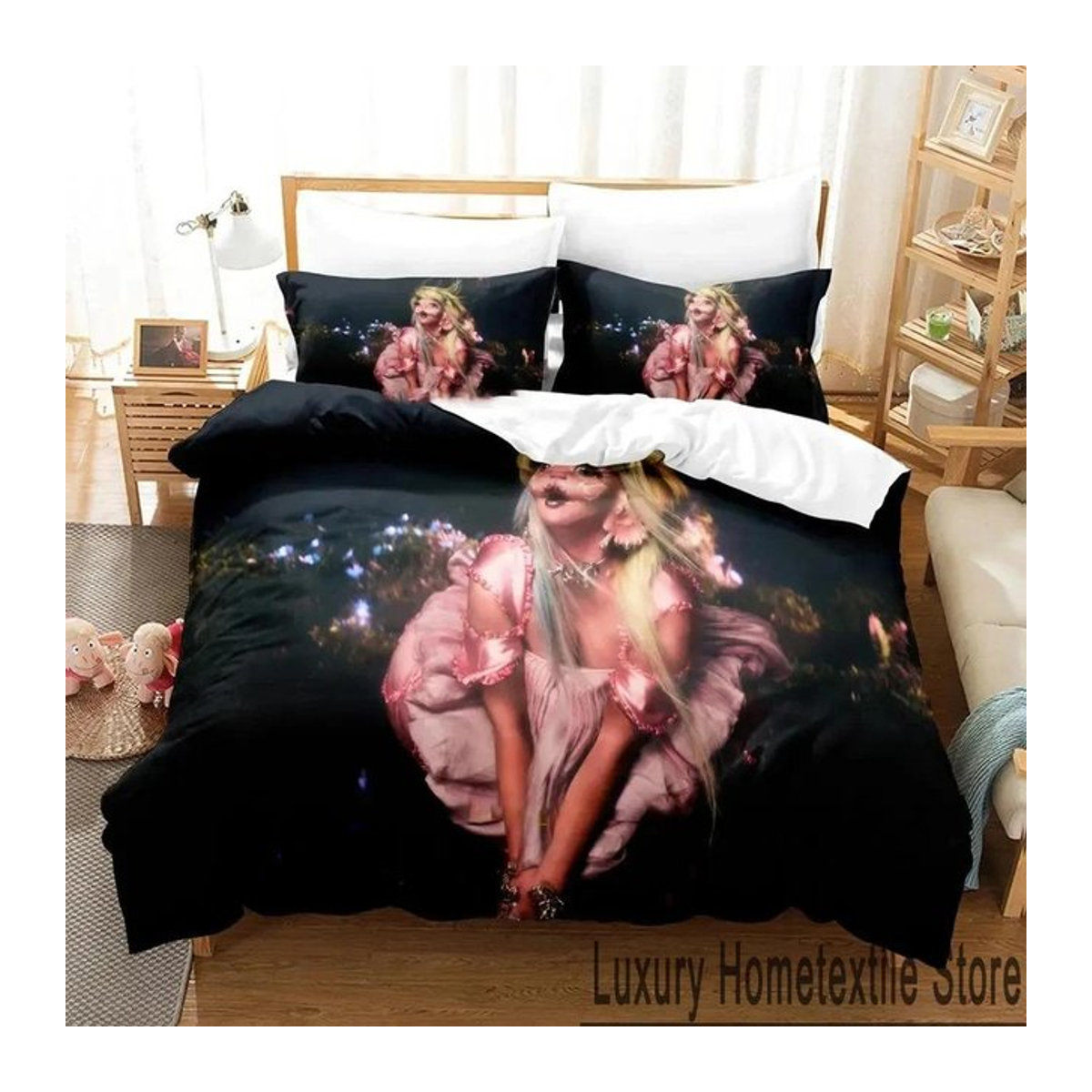 Bettwäsche Set Melanie Martinez Portale Album Design mit Reißverschluss für Single und Doppelbetten B/H: 135 x 200 cm - Bild 1