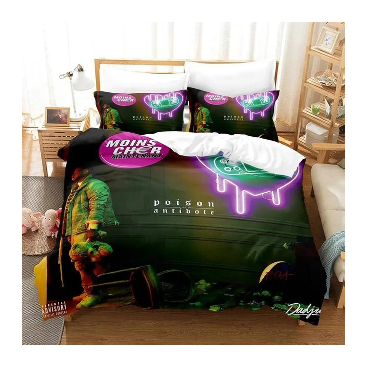 Bettwäsche-Set mit 3D-Druck Motiv Dadju Prince, Multicolor, Single-Größe, B/H: 135 x 200 cm - Bild 1